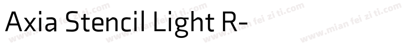 Axia Stencil Light R字体转换